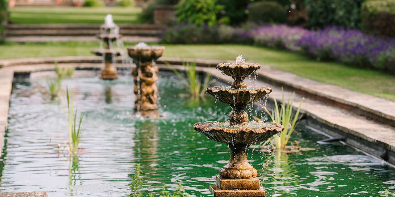 The fountain pond
